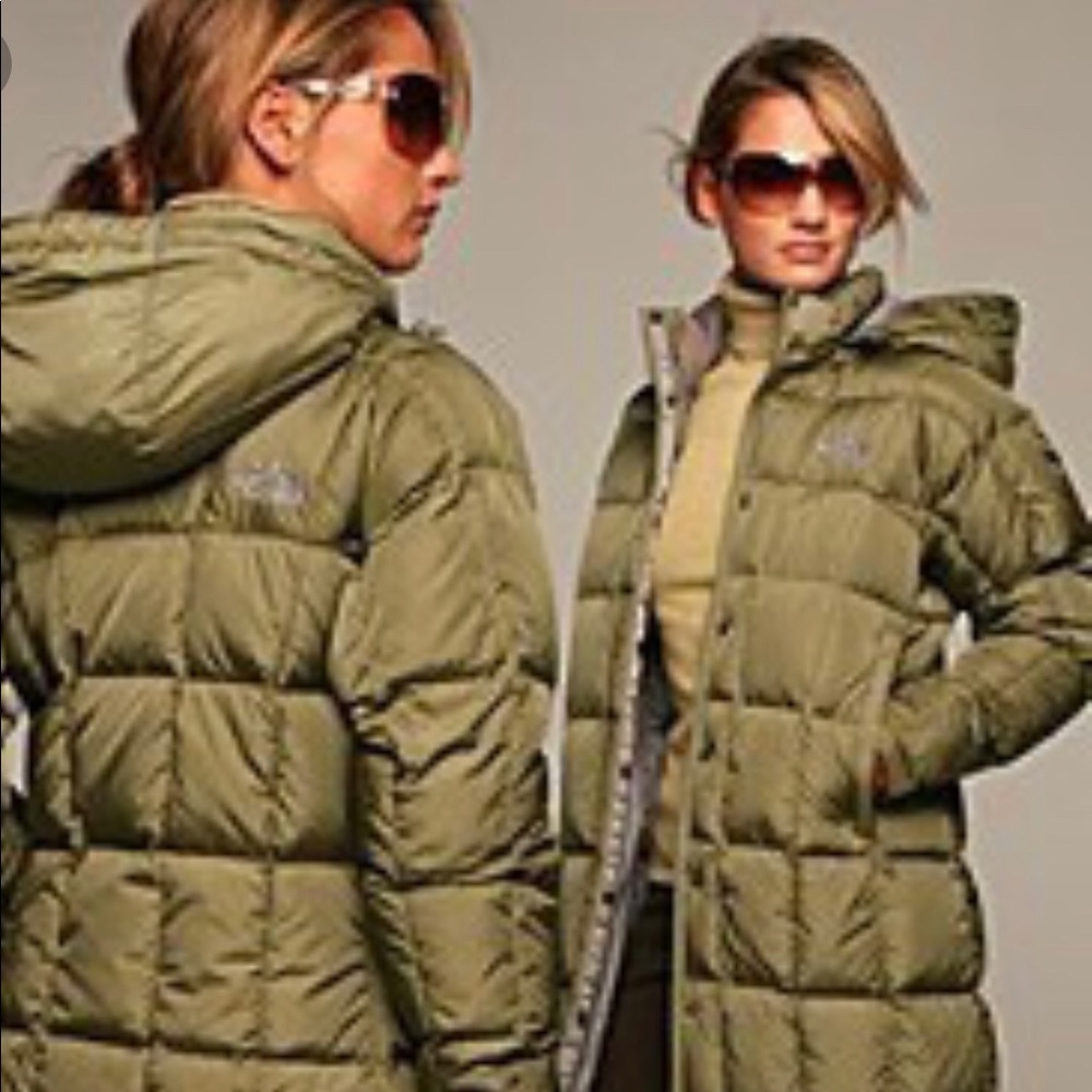 North Face Metropolis Parka Olive Green XS